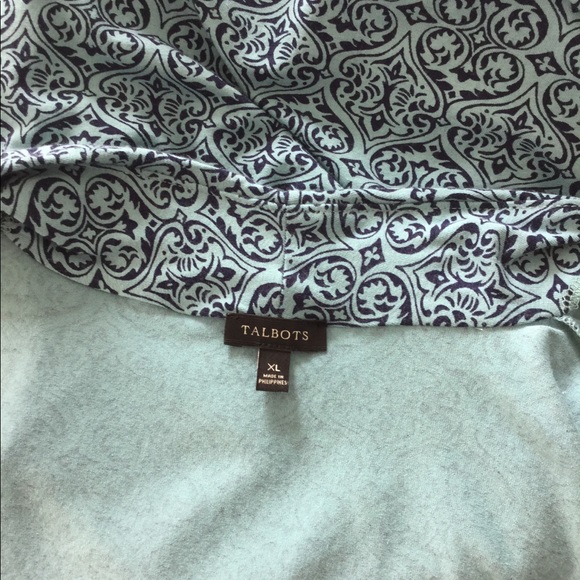 Talbots Wrap Top Long Sleeves Size XL - Picture 7 of 8